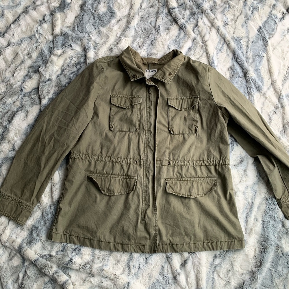 Old navy army cargo jacket Xl